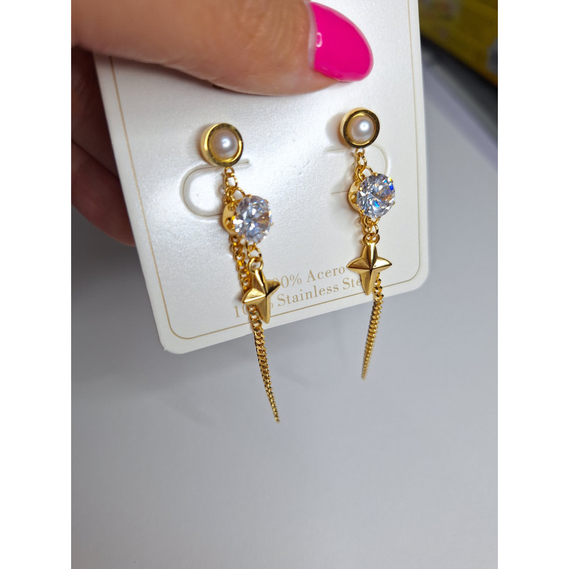 Pendientes con cadenita Pendientes con cadenita