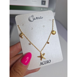 Collar Estrella de Mar Acero