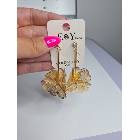 Pendientes Largos Flor