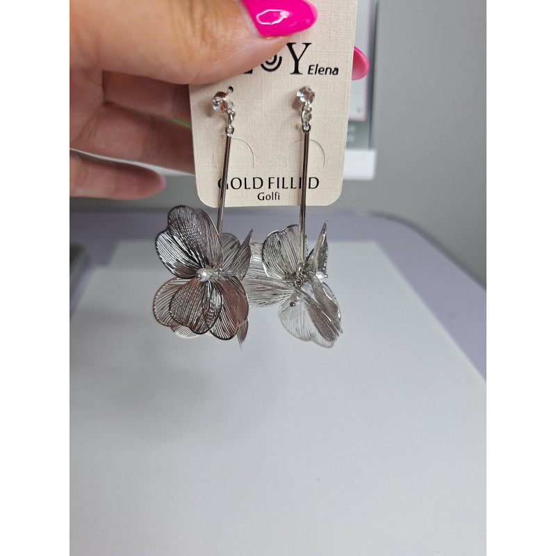 Pendientes Largos Flor Pendientes Largos Flor