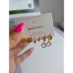 Pack Pendientes de Acero