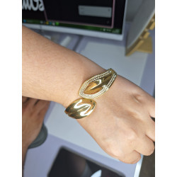 Brazalete Hojas Acero