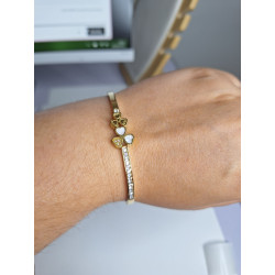Brazalete Trebol Acero