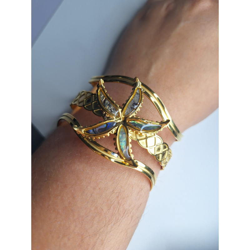 Brazalete Flor Marina Acero Brazalete Flor Marina Acero