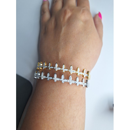 Brazalete de Mariposas 05 Acero