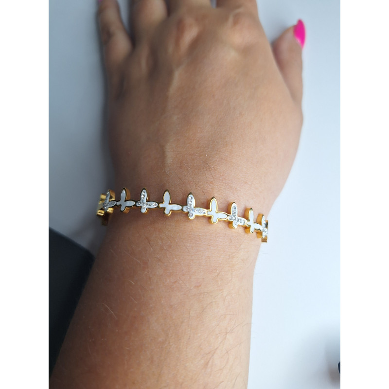 Brazalete de Mariposas 05 Acero Brazalete de Mariposas 05 Acero