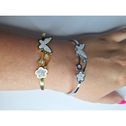 Brazalete Mariposa 06 Acero