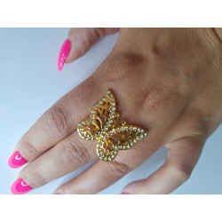 Anillo Mariposa Grande 01 Acero