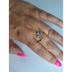 Anillo Flor Pequeña Acero