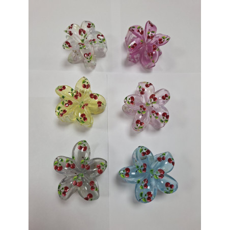 Pinza Flor cereza