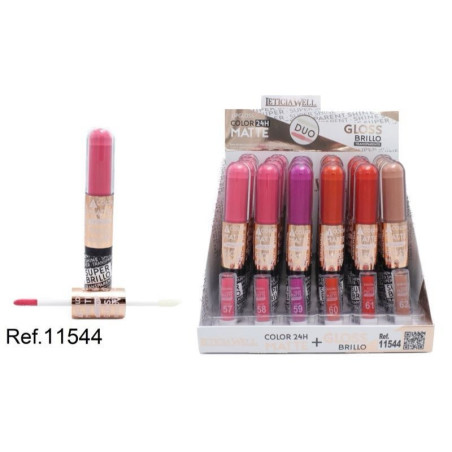 Lipgloss Duo Color Mate 24 H Brillo