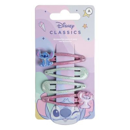 4 Pinzas de stitch
