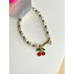 Pulsera Cereza Acero