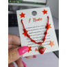 Pulsera 7 nudos Fresita