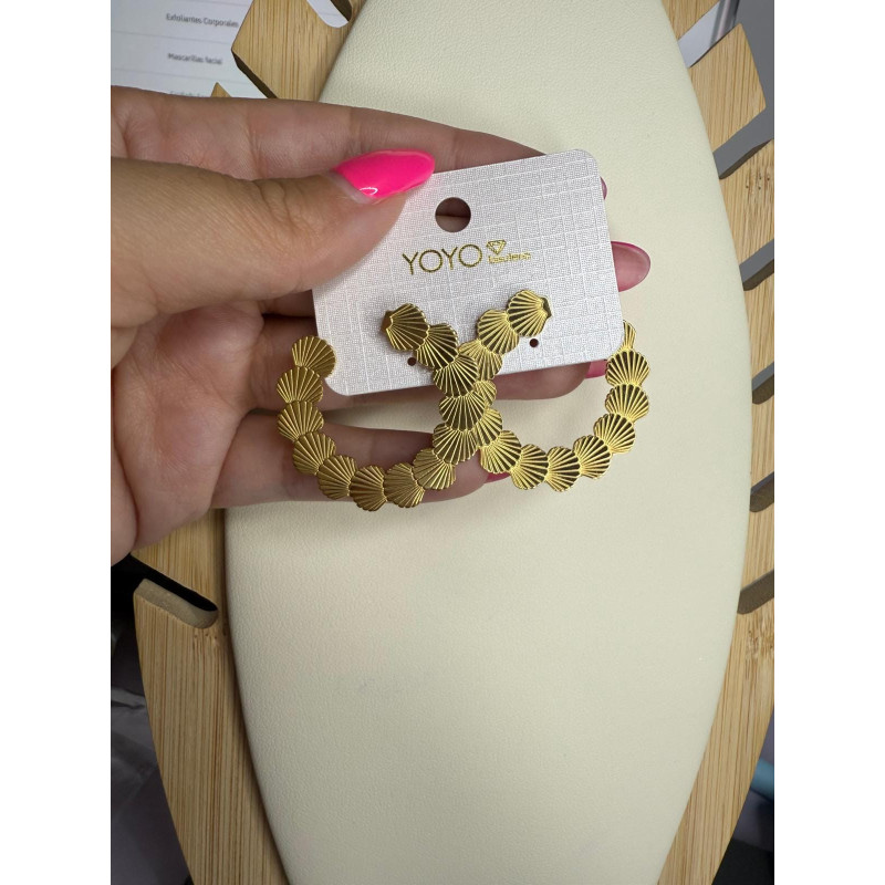 Aros Conchas Acero Aros Conchas Acero
