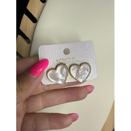 Pendientes Corazones Acero
