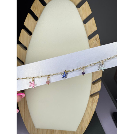 Pulsera estrella de mar en acero