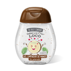 Gel limpiador de manos de coco