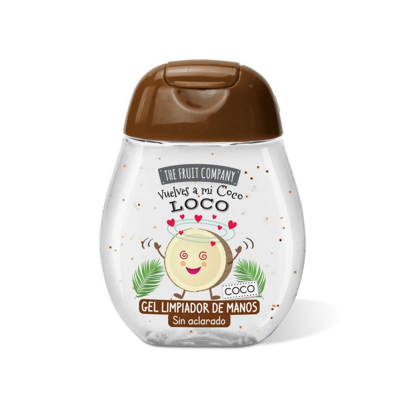 Gel limpiador de manos de coco