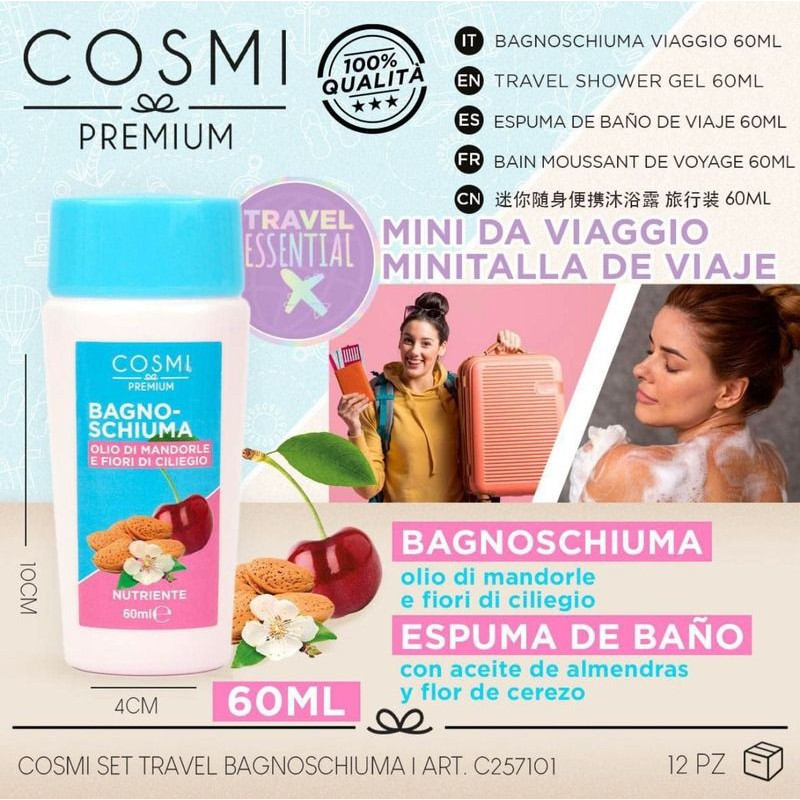 Espuma de baño de viaje 60 ml Espuma de baño de viaje 60 ml