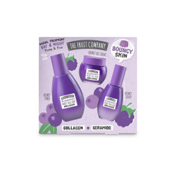 Set tratamiento facial Bouncy skin Arándanos colágeno: Tónico+Crema+Serum