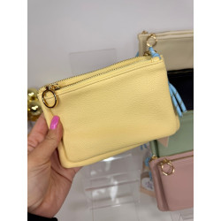 Monedero dos cremallera polipiel