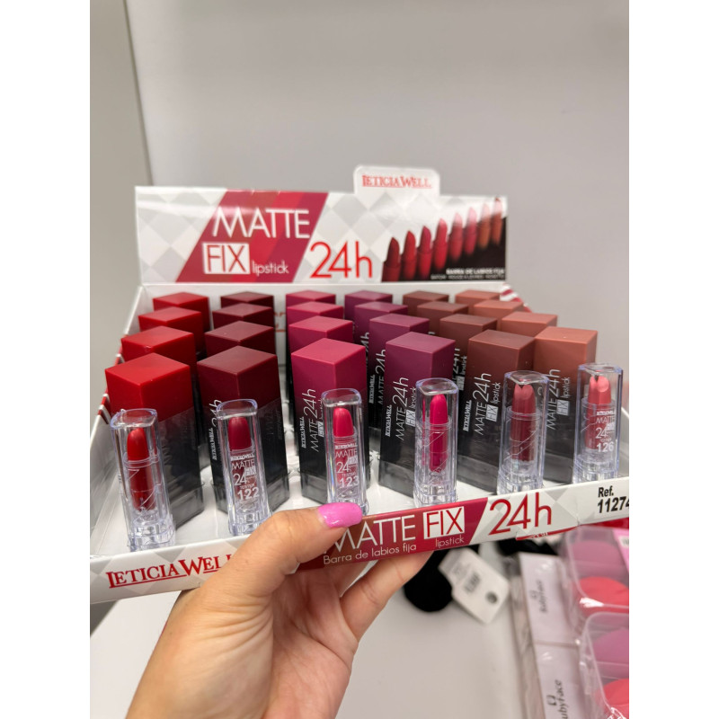 Barra de labios Fija Matte 24 h