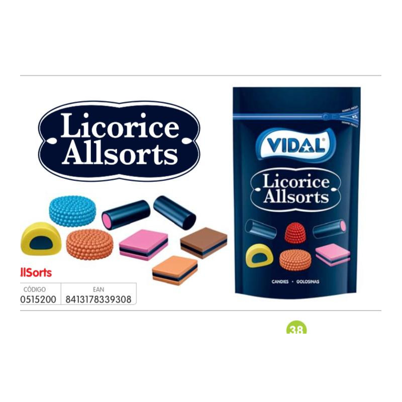 Bolsa surtido gominola de regaliz  180 G