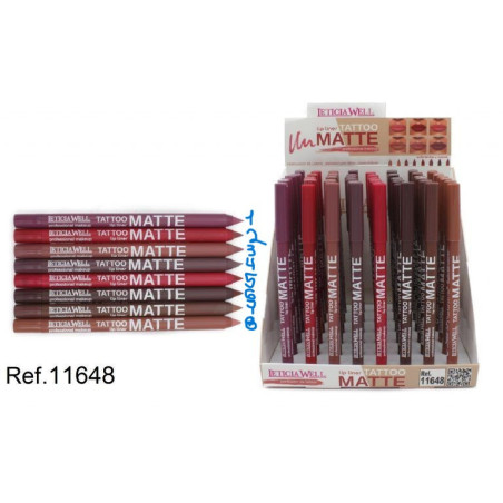 Perfilador labios tetto matte 8 colores