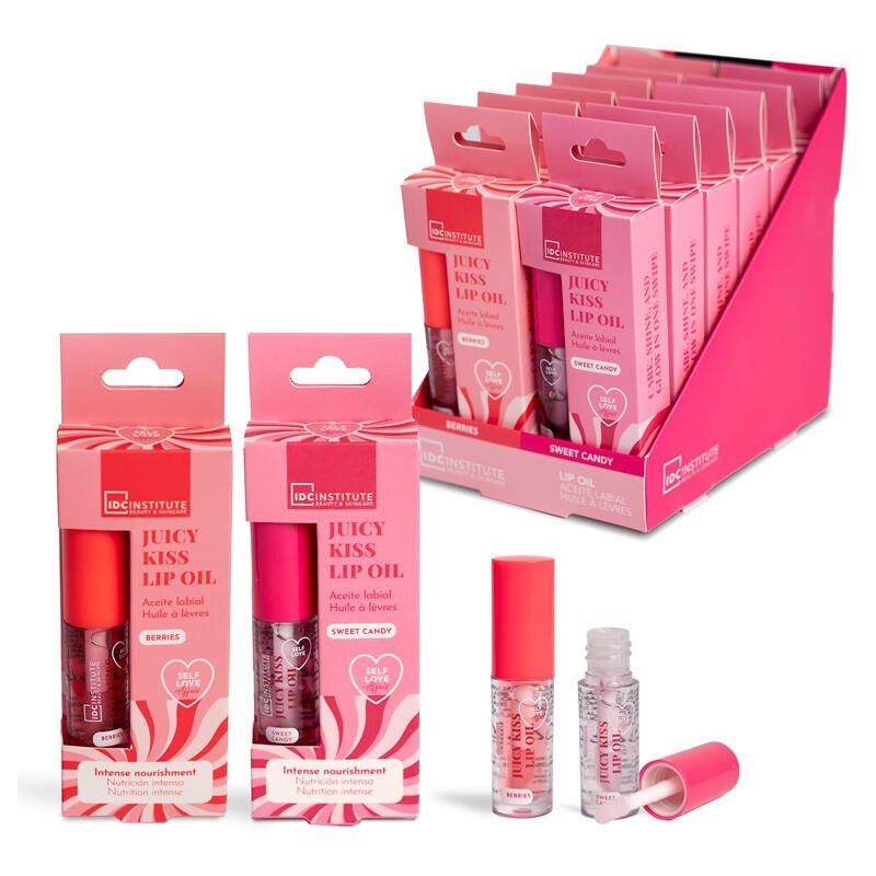 Aceite labial: Brillo + aroma+ nutrición Candy IDC
