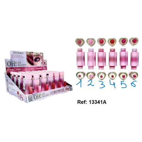 Colorete 3 en 1. Para labios, ojos, y colorete.