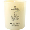 Vela Perfumada Black & White Flor de mimosa