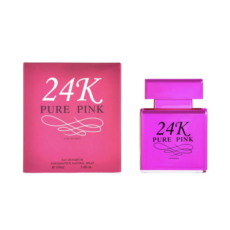 Agua de perfume con vaporizador para mujer 24 k pure pink 100 ml