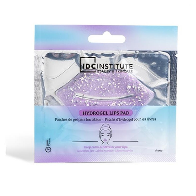 Parches hidratantes de Gel Con Purpurina Lila para labios