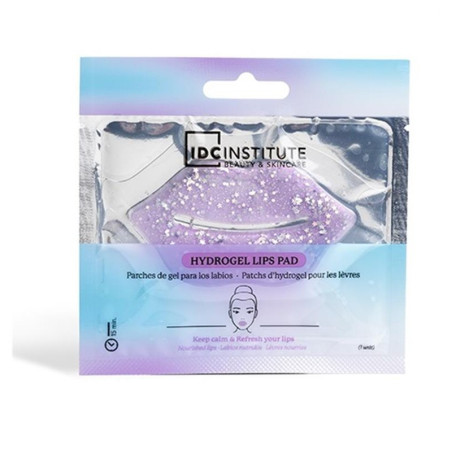 Parches hidratantes de Gel Con Purpurina Lila para labios