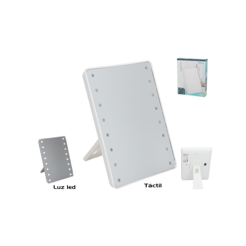 Espejo bar led con soporte 17x4,5x23 cm