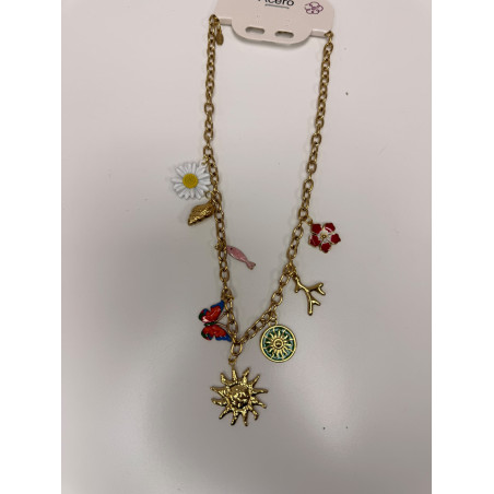 Collar verano mariposa (acero)
